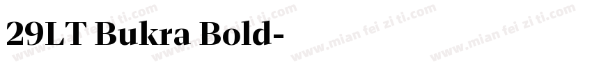 29LT Bukra Bold字体转换